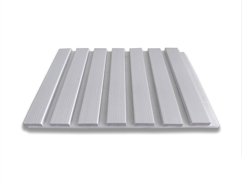 Wood-plastic sound-absorbing grille